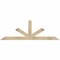 Ekena Millwork Saratoga Rough Sawn Timber Gable Bracket, Douglas Fir, 72"W x 24"H x 2"D x 4"F, 8/12 Pitch GBW072X24X0204SAR00RDF - alternate 1
